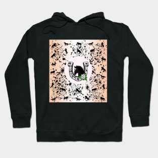 Horse Lovers Horseshoe Pattern Hoodie